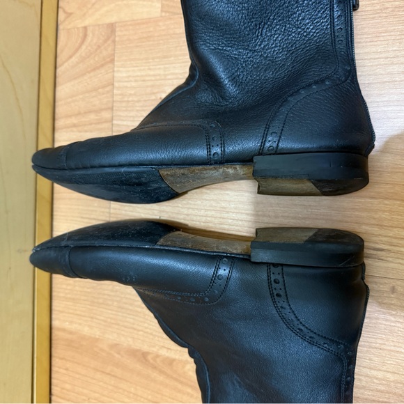 Gucci Black Leather Ankle zip up Boots 36.6 or 6.5 women's - Picture 5 of 7